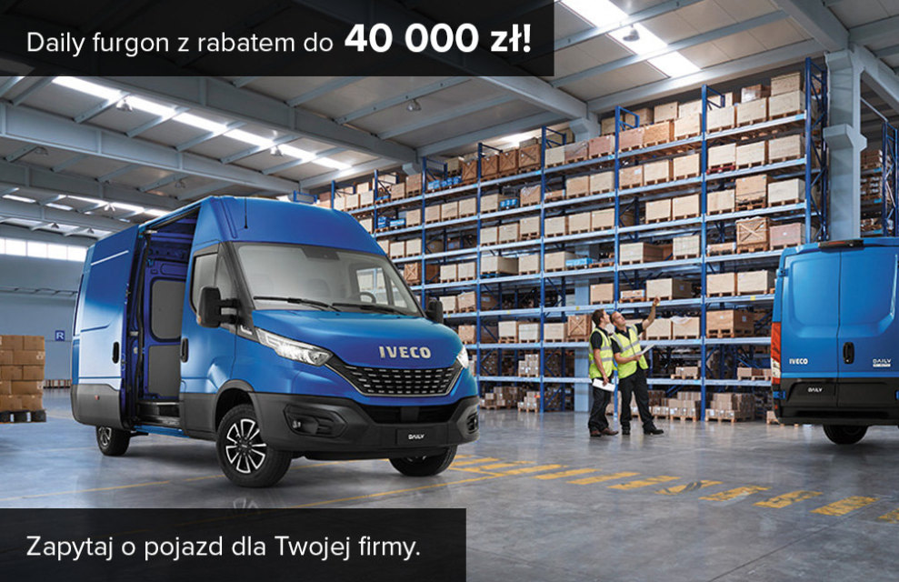 Daily furgon z rabatem do 40 000 zł!